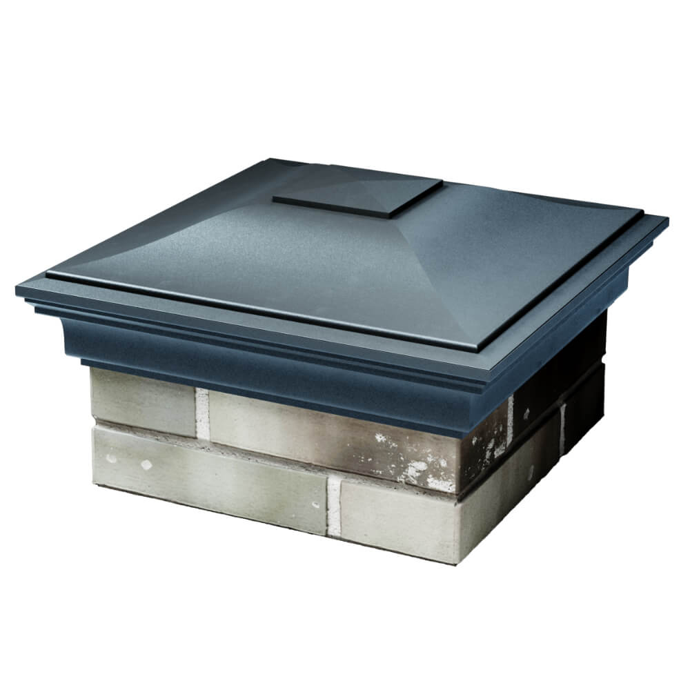 Колпак Zking Монблан Серый на столб 1.5х1.5 кирпича (385х385мм) в Петропавловске-Камчатском фото