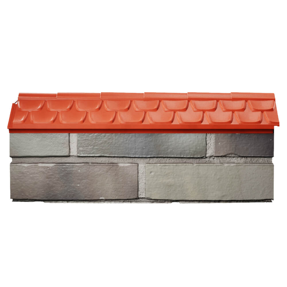 Парапет Zking Эльбрус Красный с посадкой на 0.5 кирпича (130мм) в Петропавловске-Камчатском фото