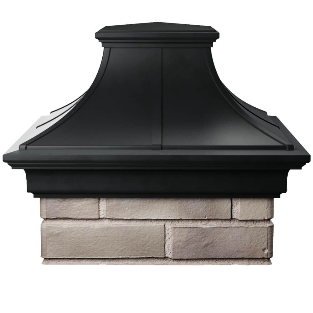 Колпак Zking Монблан Премиум Черный на столб 1.5х1.5 кирпича (385х385мм) Петропавловск-Камчатский фото