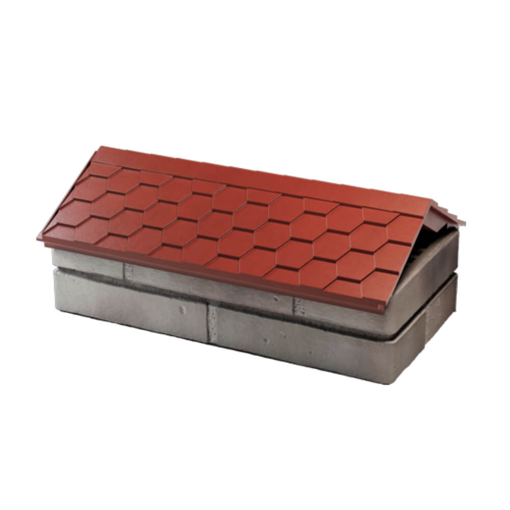 Парапет Zking Эверест Красный с посадкой на 1 кирпич (200/225/255мм) в Петропавловске-Камчатском фото