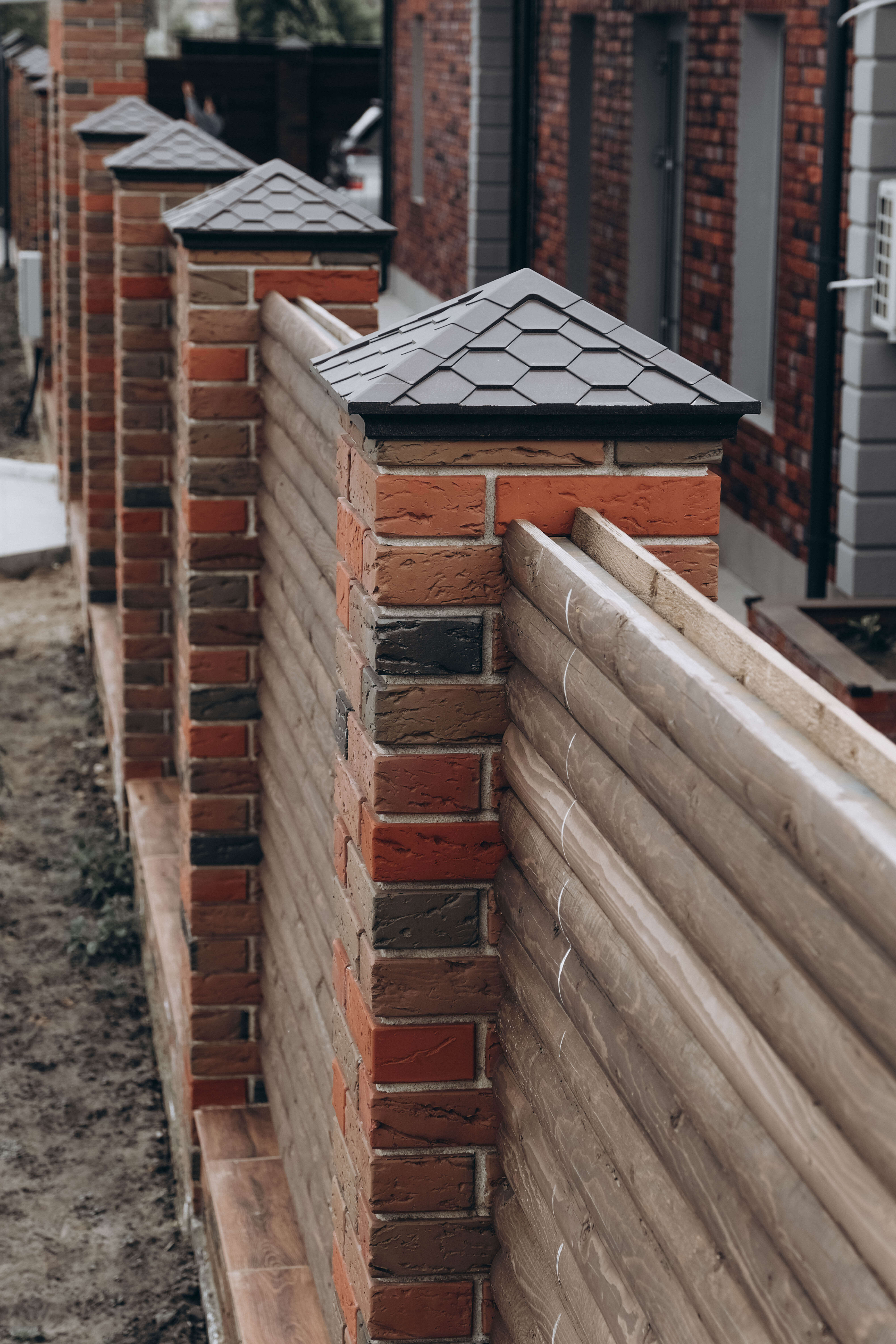 Колпак Zking Эверест Коричневый на столб 1.5х1.5 кирпича (390х390мм) в Петропавловске-Камчатском фото