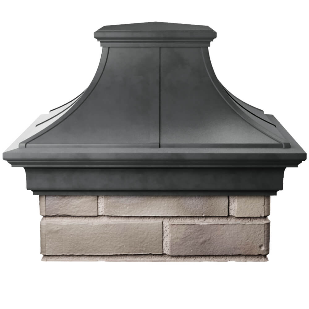 Колпак Zking Монблан Премиум Серый на столб 1.5х1.5 кирпича (385х385мм) Петропавловск-Камчатский фото