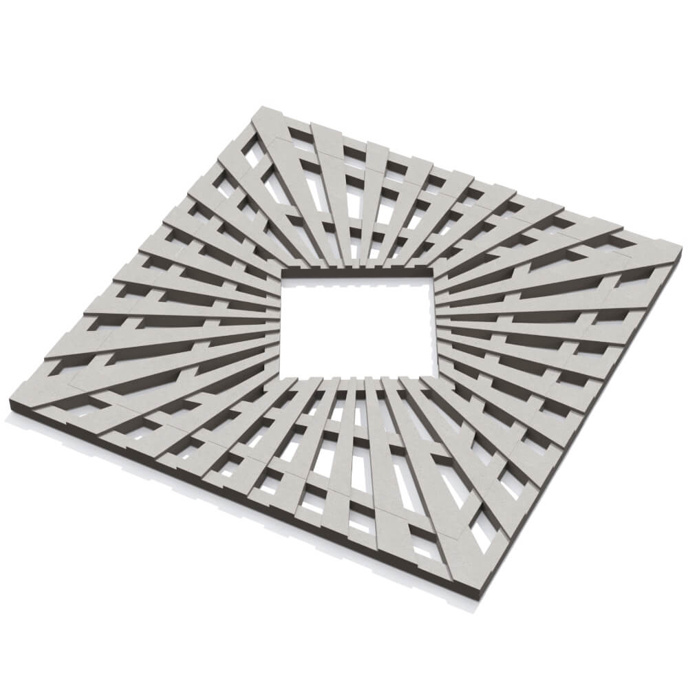 Приствольная решетка для дерева ZKING ATMOSPHERE 1.2х1.2м Бежевая в Петропавловске-Камчатском фото