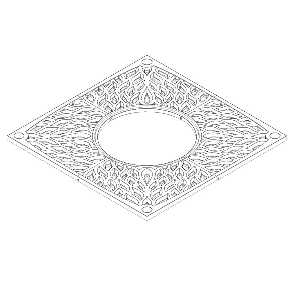 Приствольная решетка для дерева ZKING CRUST 2х2м Черная в Петропавловске-Камчатском фото