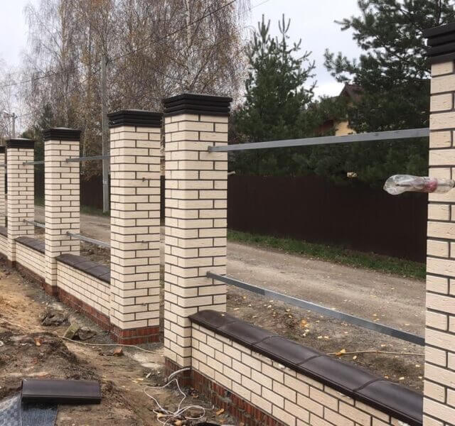 Колпак Zking Бона ХайТек Коричневый на столб 1.5х1.5 кирпича (385х385мм) в Петропавловске-Камчатском фото