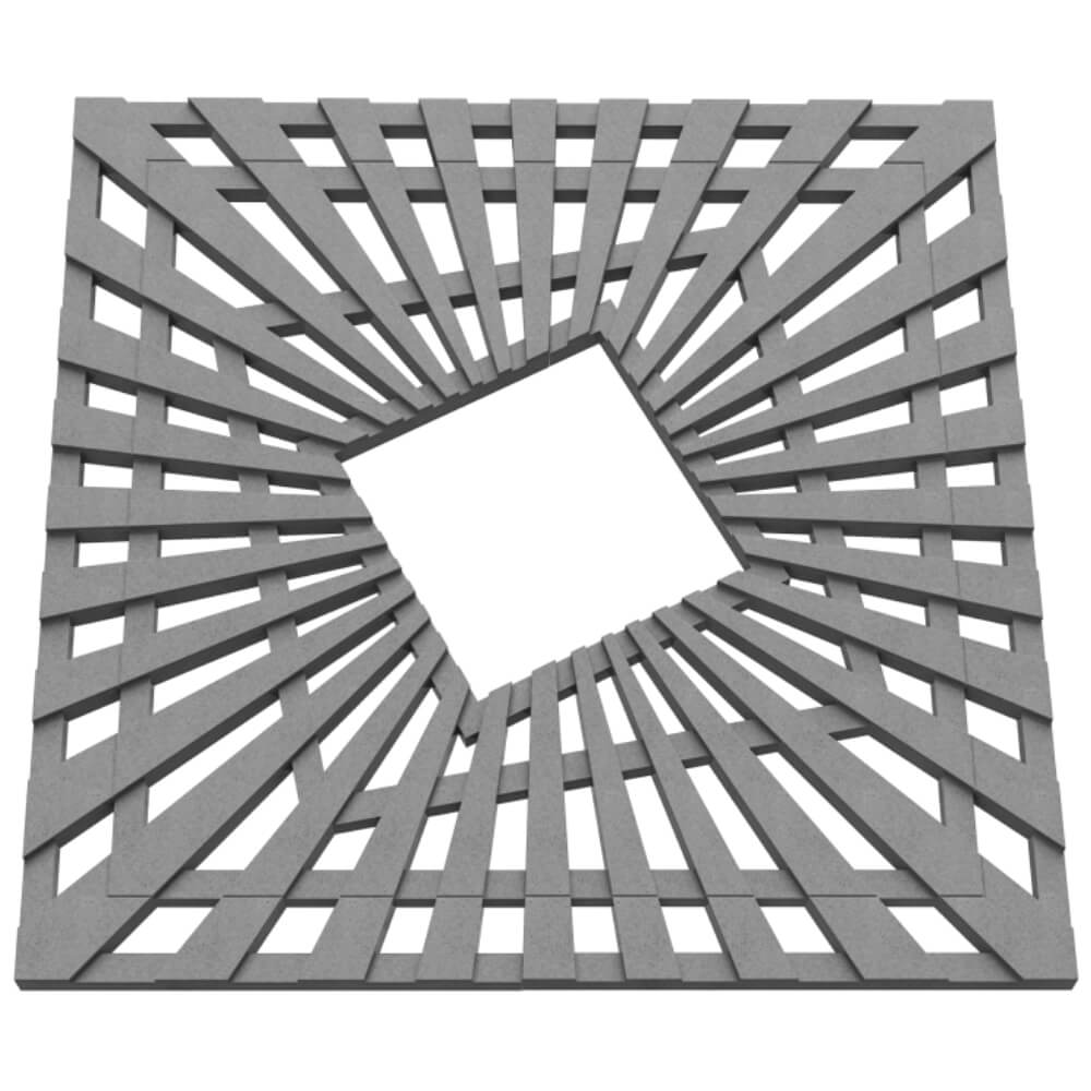 Приствольная решетка для дерева ZKING ATMOSPHERE 1.2х1.2м Серая в Петропавловске-Камчатском фото