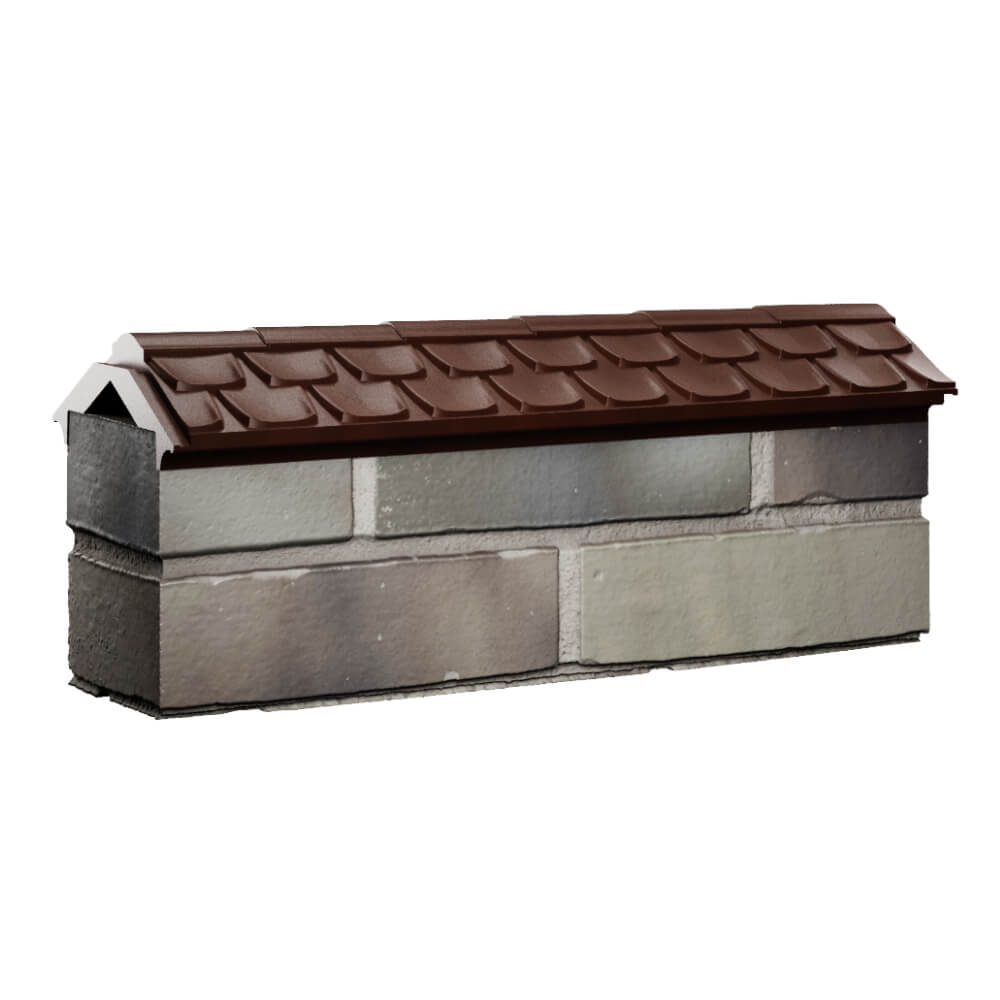Парапет Zking Эльбрус Коричневый с посадкой на 0.5 кирпича (130мм) Петропавловск-Камчатский фото