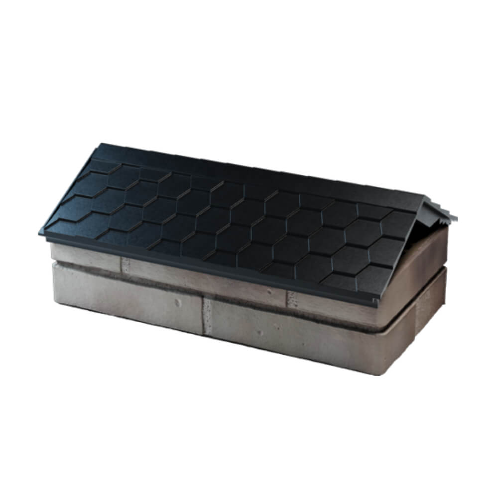 Парапет Zking Эверест Черный с посадкой на 1 кирпич (200/225/255мм) в Петропавловске-Камчатском фото