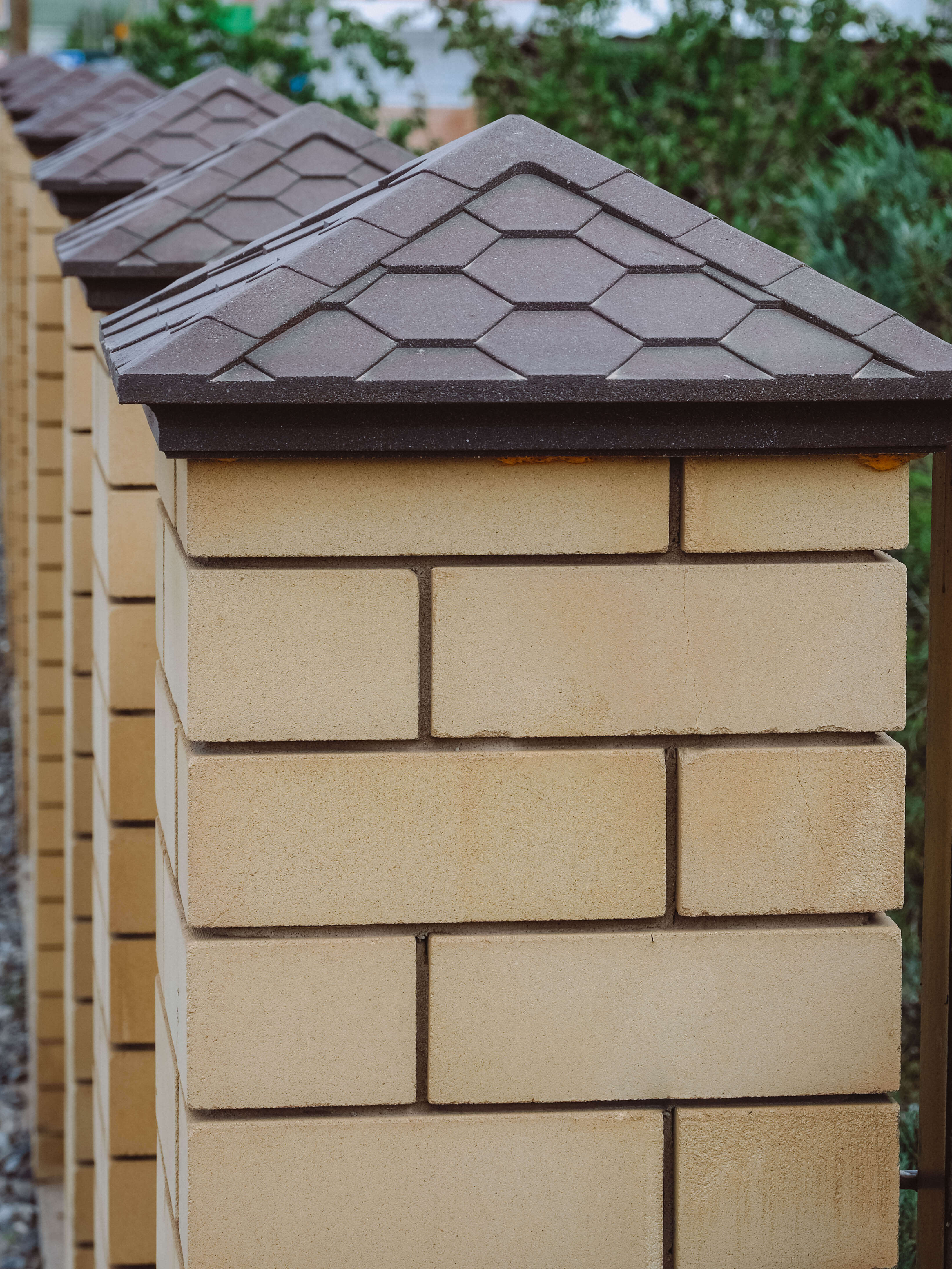 Колпак Zking Эверест Коричневый на столб 1.5х1.5 кирпича (390х390мм) в Петропавловске-Камчатском фото