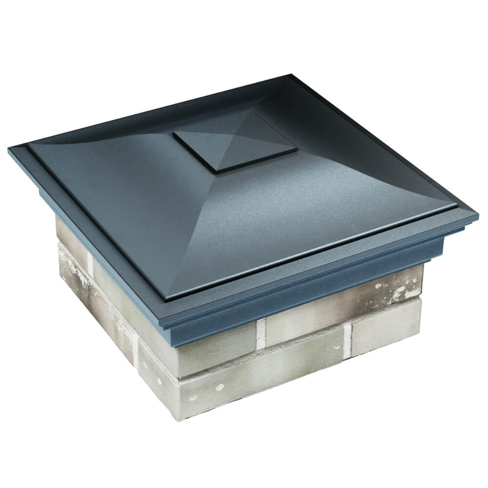 Колпак Zking Монблан Серый на столб 1.5х1.5 кирпича (385х385мм) в Петропавловске-Камчатском фото