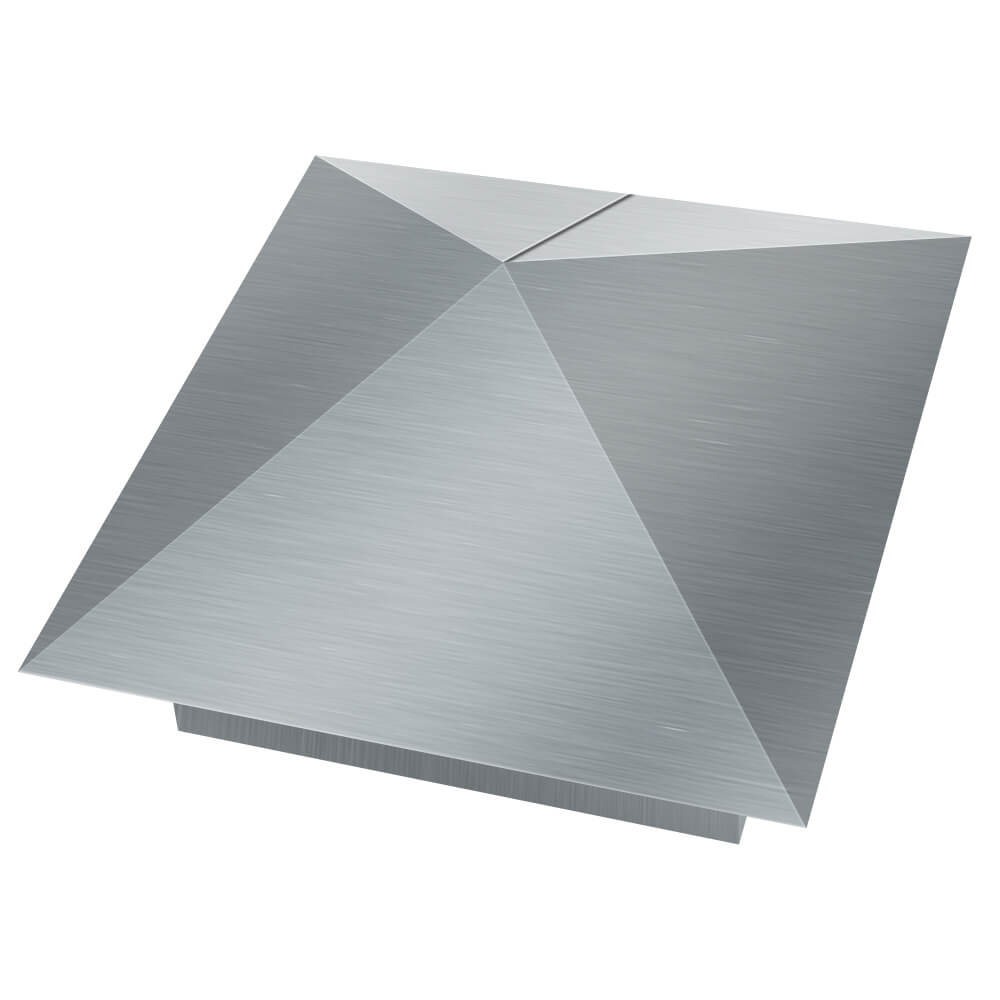 Колпак металлический 400х400мм оцинкованный заборный Петропавловск-Камчатский фото