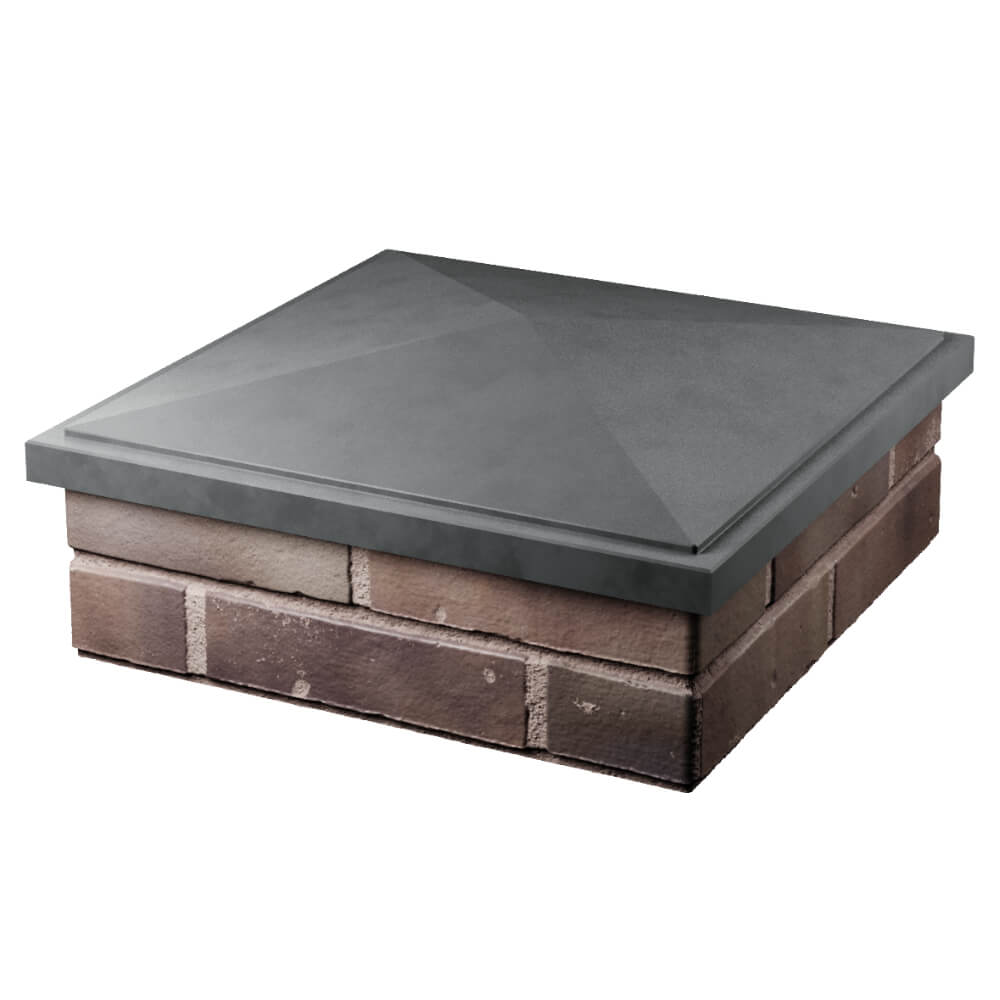 Колпак Zking БонаМоно Серый на столб 2х2 кирпича (515х515, 530х530мм) в Петропавловске-Камчатском фото