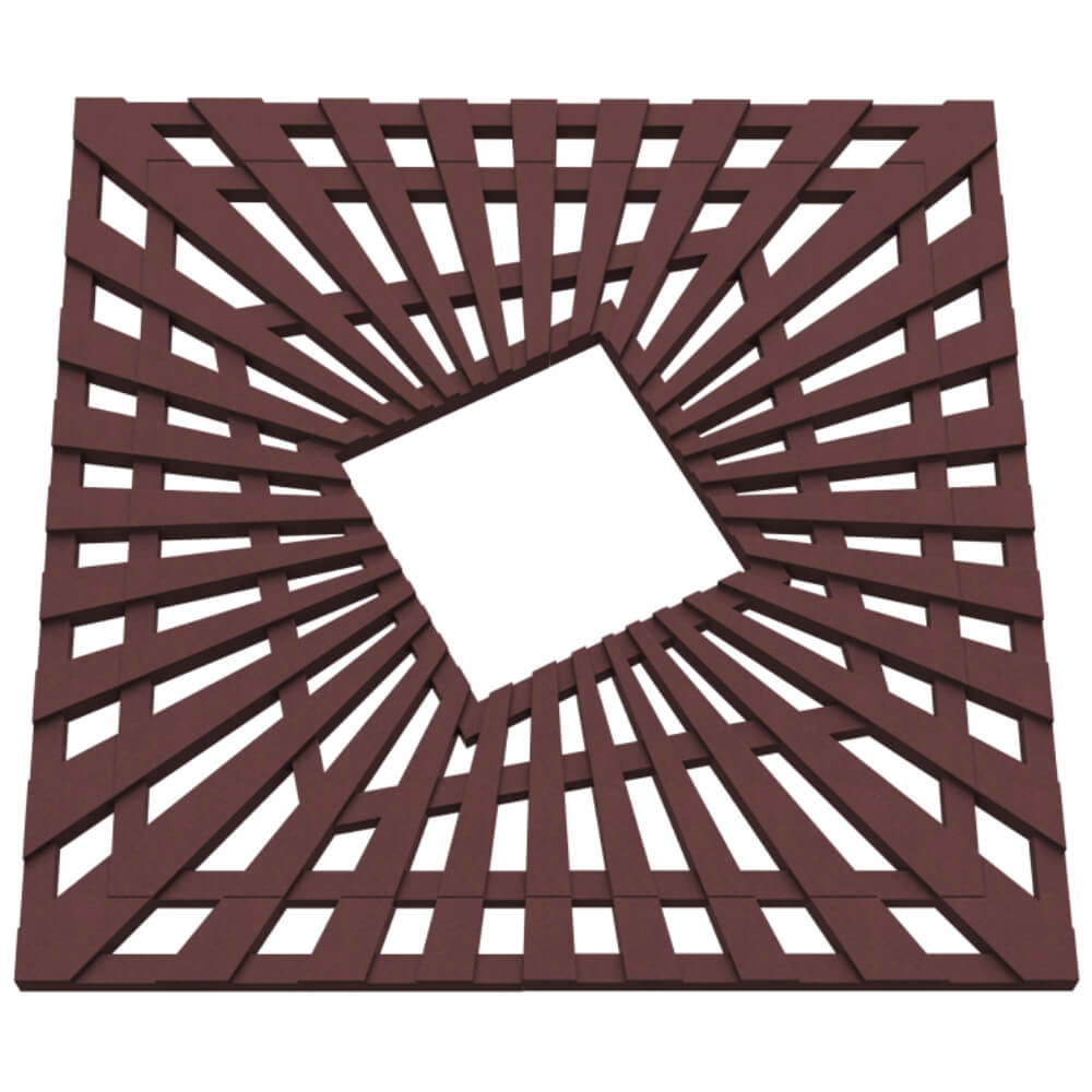 Приствольная решетка для дерева ZKING ATMOSPHERE 1.2х1.2м Коричневая в Петропавловске-Камчатском фото