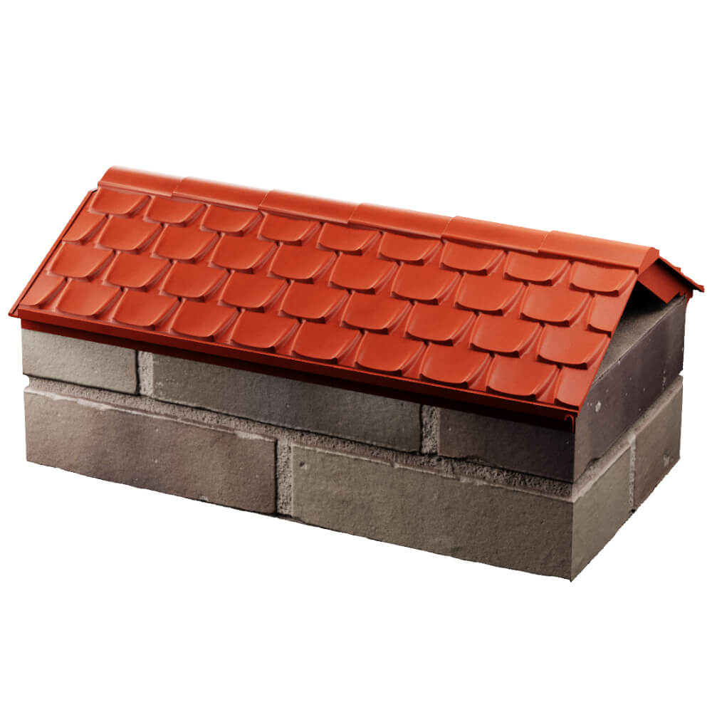 Парапет Zking Эльбрус Красный с посадкой на 1 кирпич (255мм) в Петропавловске-Камчатском фото