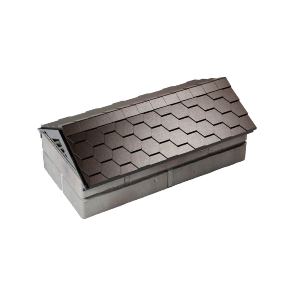 Парапет Zking Эверест Коричневый с посадкой на 1 кирпич (200/225/255мм) в Петропавловске-Камчатском фото