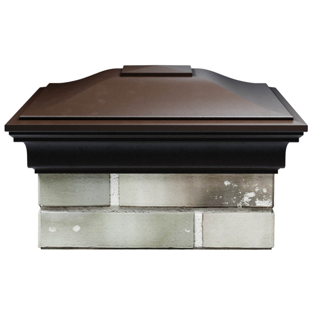 Колпак Zking Монблан Коричневый на столб 1.5х1.5 кирпича (385х385мм) Петропавловск-Камчатский фото