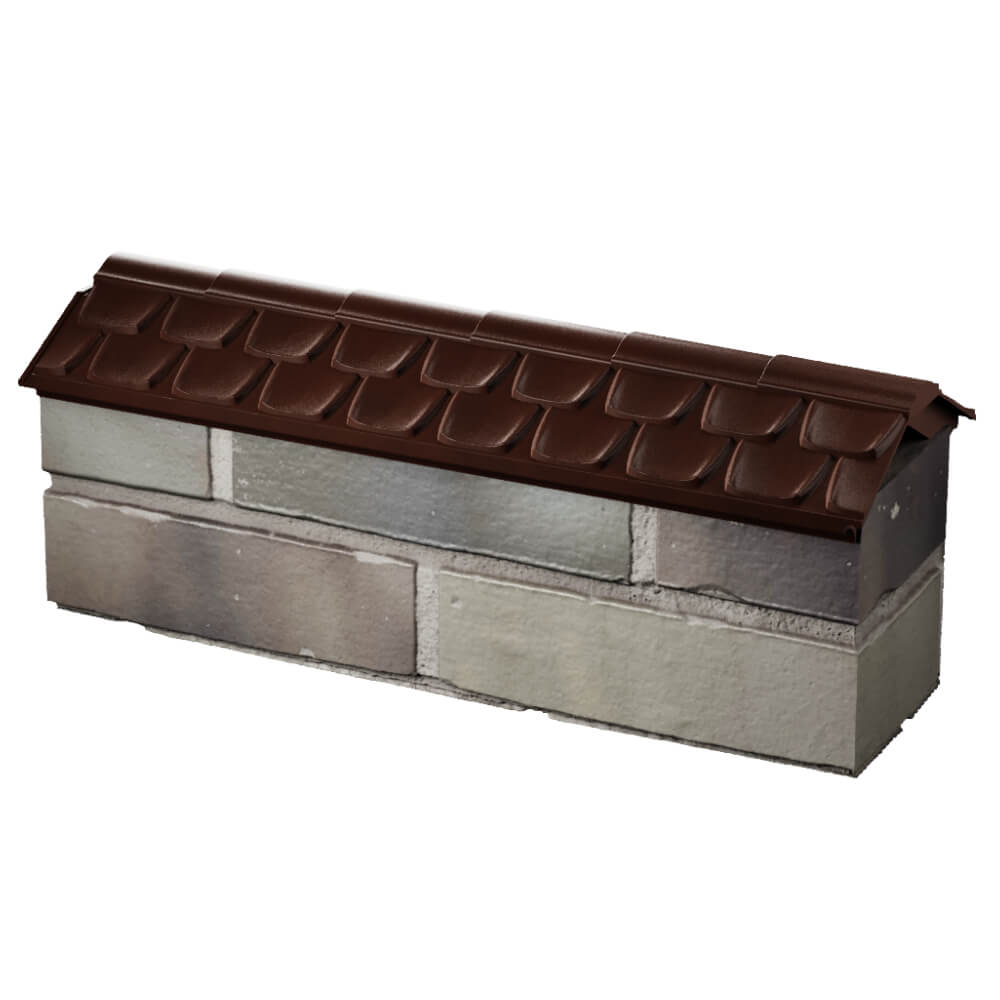 Парапет Zking Эльбрус Коричневый с посадкой на 0.5 кирпича (130мм) в Петропавловске-Камчатском фото
