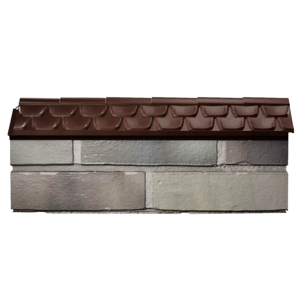 Парапет Zking Эльбрус Коричневый с посадкой на 0.5 кирпича (130мм) в Петропавловске-Камчатском фото