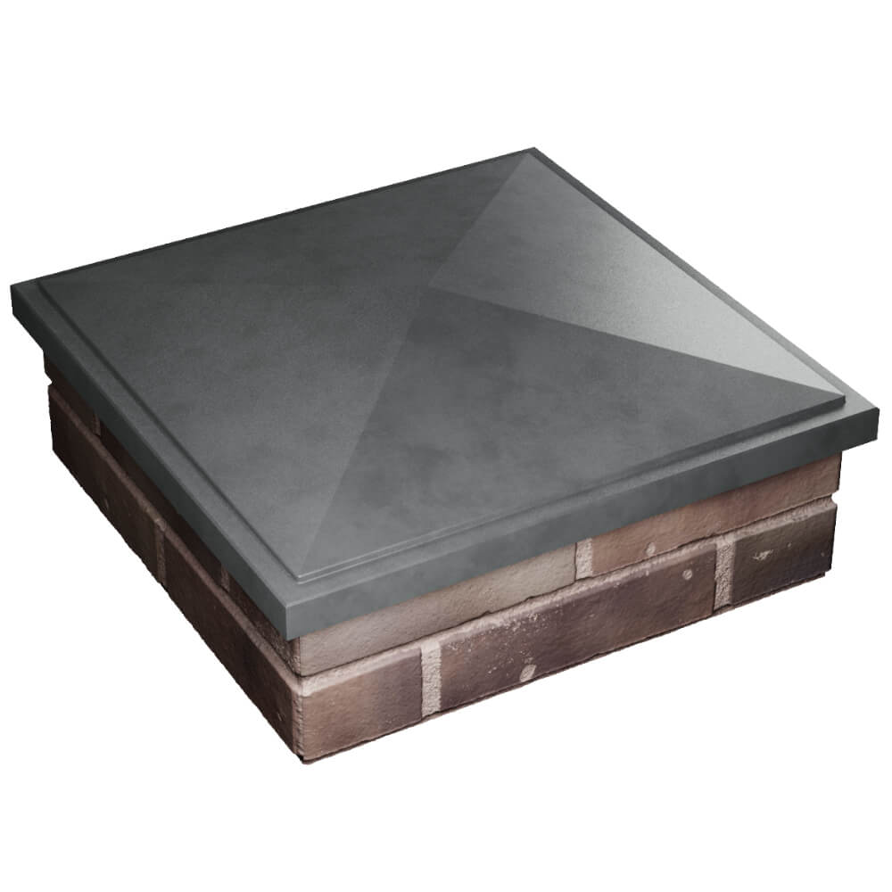 Колпак Zking БонаМоно Серый на столб 2х2 кирпича (515х515, 530х530мм) в Петропавловске-Камчатском фото