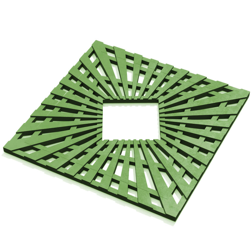 Приствольная решетка для дерева ZKING ATMOSPHERE 1.2х1.2м Зеленая в Петропавловске-Камчатском фото