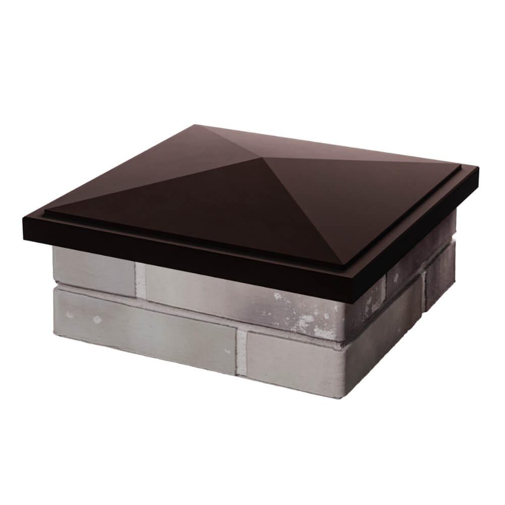 Колпак Zking БонаМоно Коричневый на столб 1.5х1.5 кирпича (385х385, 400х400мм) в Петропавловске-Камчатском фото