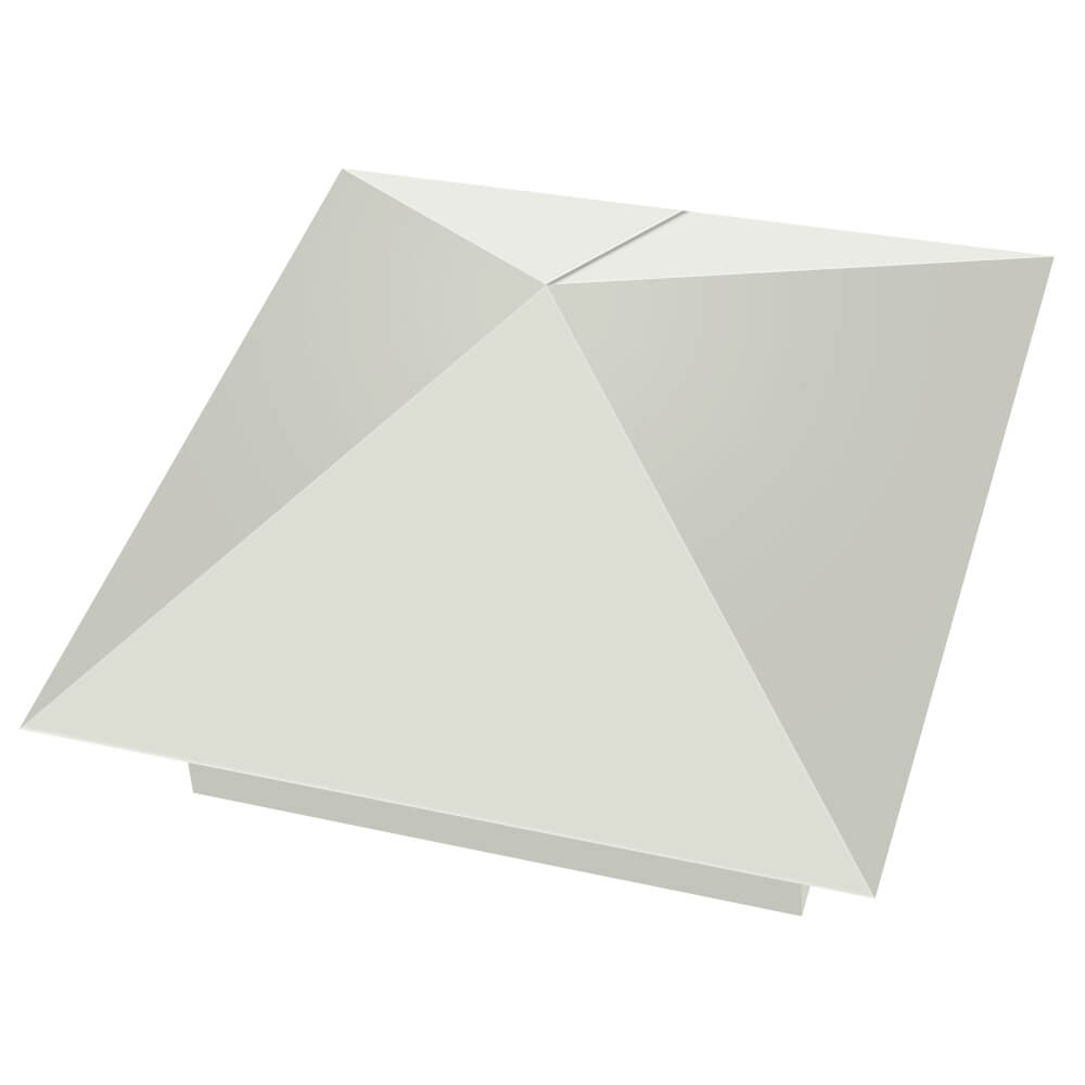 Колпак металлический 400х400мм RAL9003 Белый заборный Петропавловск-Камчатский фото