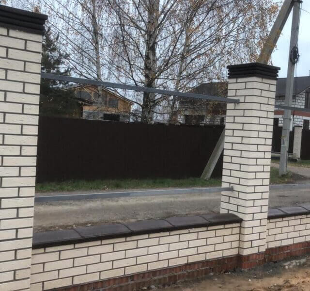 Колпак Zking Бона ХайТек Коричневый на столб 1.5х1.5 кирпича (385х385мм) в Петропавловске-Камчатском фото