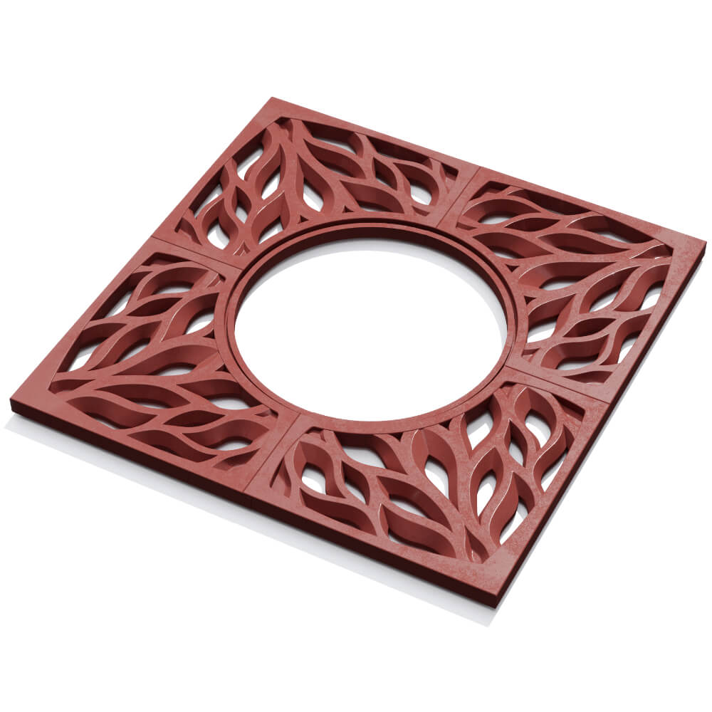 Приствольная решетка для дерева ZKING CRUST 1.2х1.2м Красная в Петропавловске-Камчатском фото