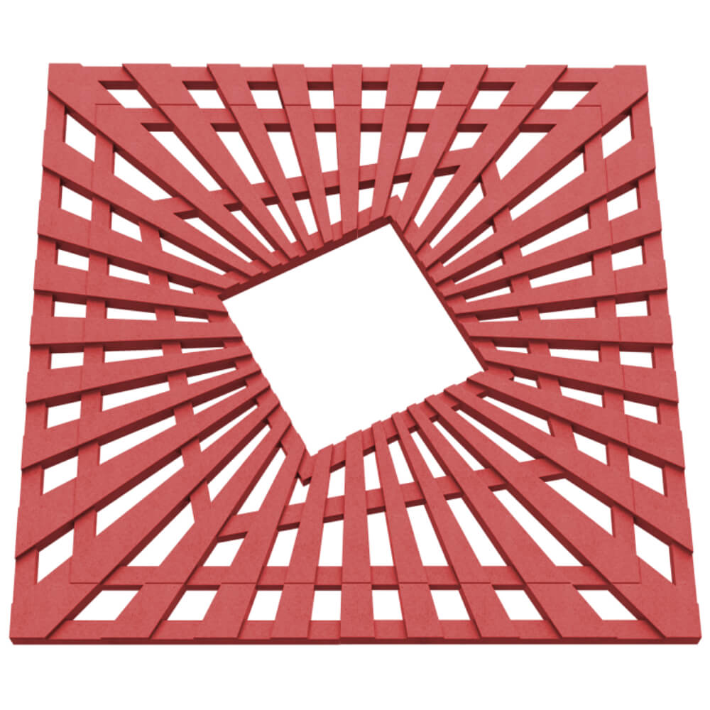 Приствольная решетка для дерева ZKING ATMOSPHERE 1.2х1.2м Красная в Петропавловске-Камчатском фото