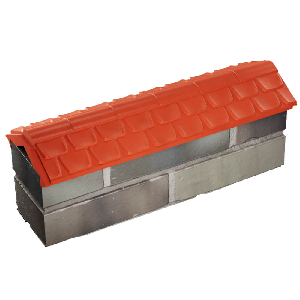 Парапет Zking Эльбрус Красный с посадкой на 0.5 кирпича (130мм) в Петропавловске-Камчатском фото