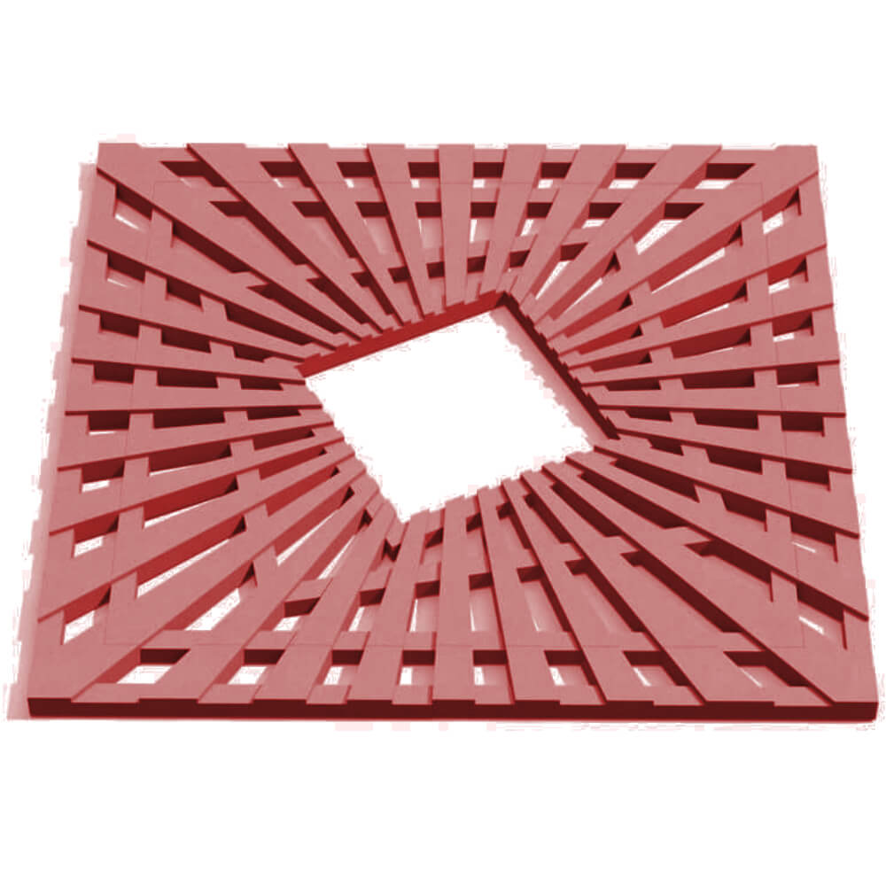 Приствольная решетка для дерева ZKING ATMOSPHERE 1.2х1.2м Красная Петропавловск-Камчатский фото