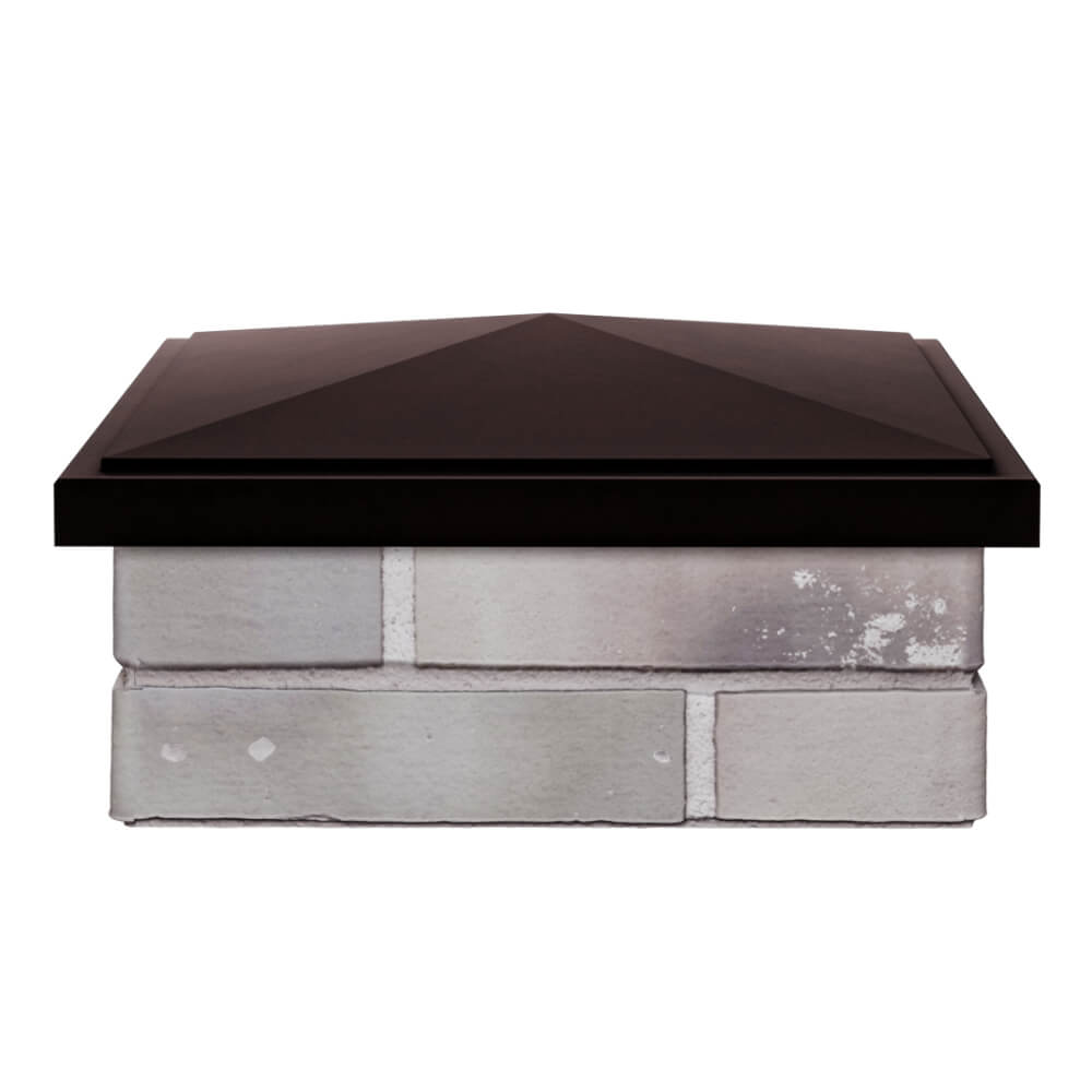 Колпак Zking БонаМоно Коричневый на столб 1.5х1.5 кирпича (385х385, 400х400мм) Петропавловск-Камчатский фото