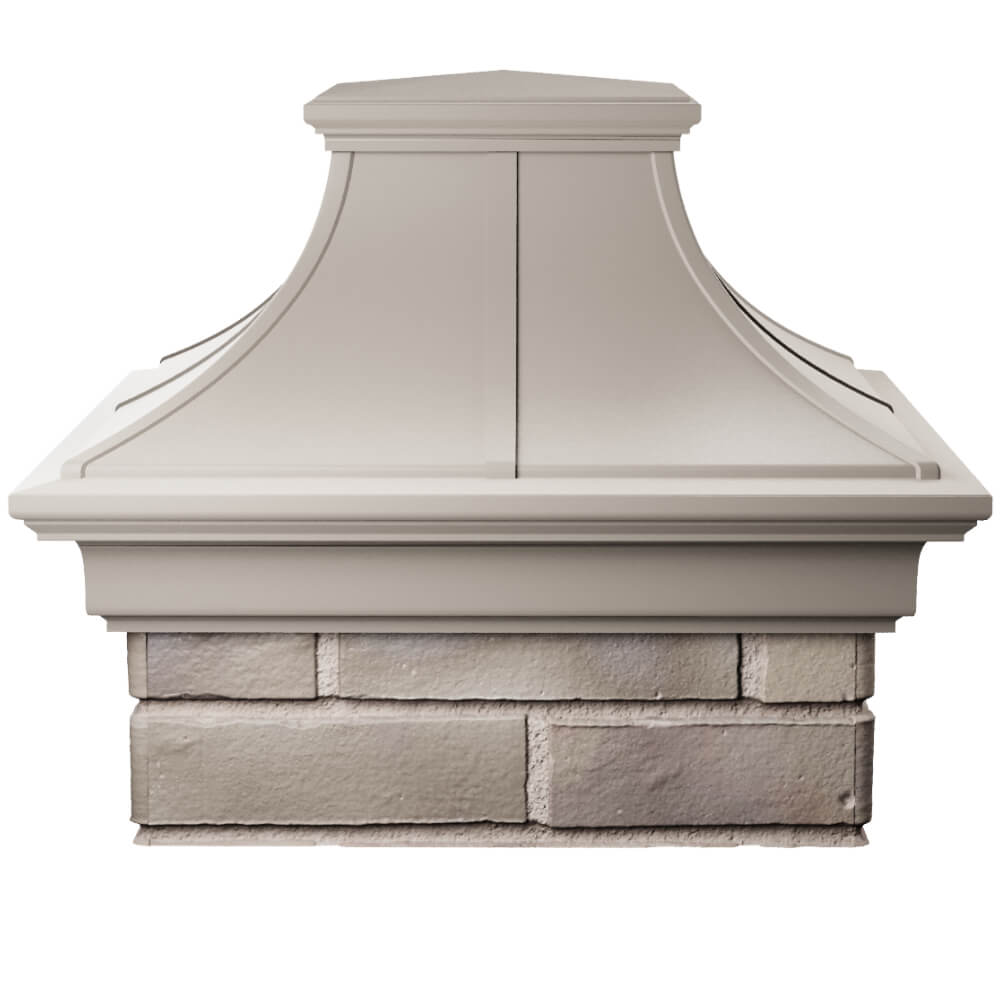 Колпак Zking Монблан Премиум Бежевый на столб 1.5х1.5 кирпича (385х385мм) Петропавловск-Камчатский фото