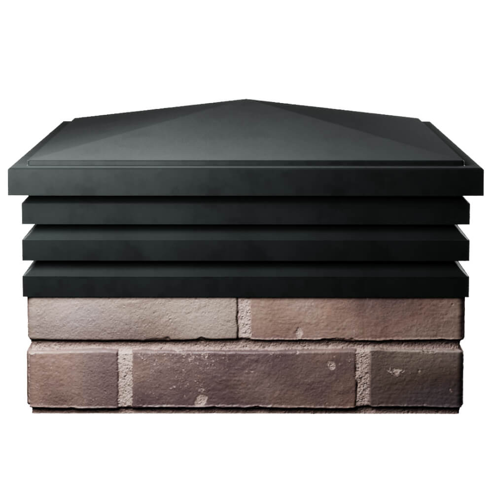 Колпак Zking Бона ХайТек Черный на столб 2х2 кирпича (513х513мм) Петропавловск-Камчатский фото