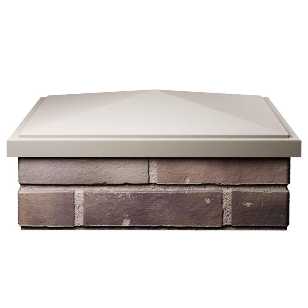 Колпак Zking БонаМоно Бежевый на столб 2х2 кирпича (515х515, 530х530мм) Петропавловск-Камчатский фото