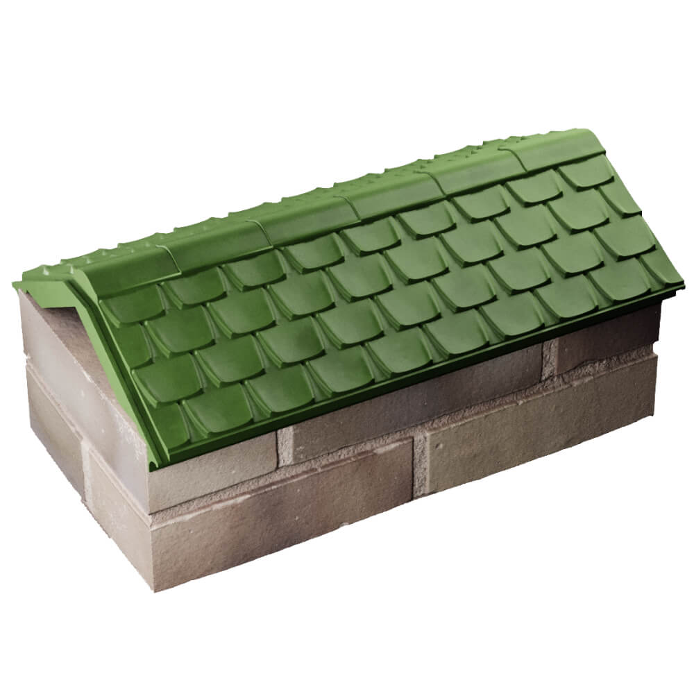 Парапет Zking Эльбрус Зеленый с посадкой на 1 кирпич (255мм) в Петропавловске-Камчатском фото