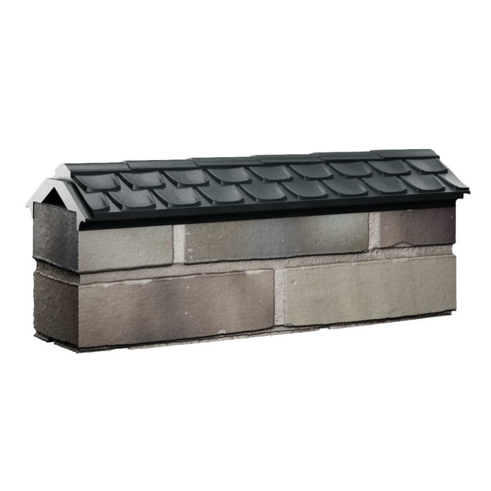 Парапет Zking Эльбрус Черный с посадкой на 0.5 кирпича (130мм) Петропавловск-Камчатский фото