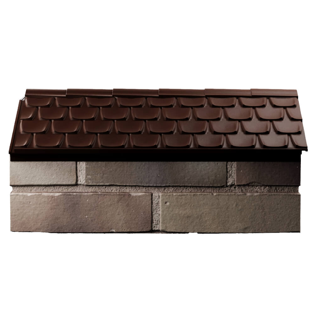 Парапет Zking Эльбрус Коричневый с посадкой на 1 кирпич (255мм) в Петропавловске-Камчатском фото