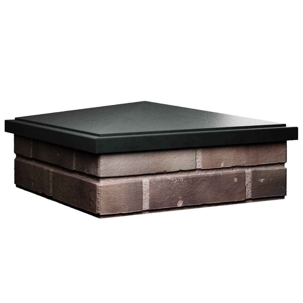 Колпак Zking БонаМоно Черный на столб 2х2 кирпича (515х515, 530х530мм) в Петропавловске-Камчатском фото