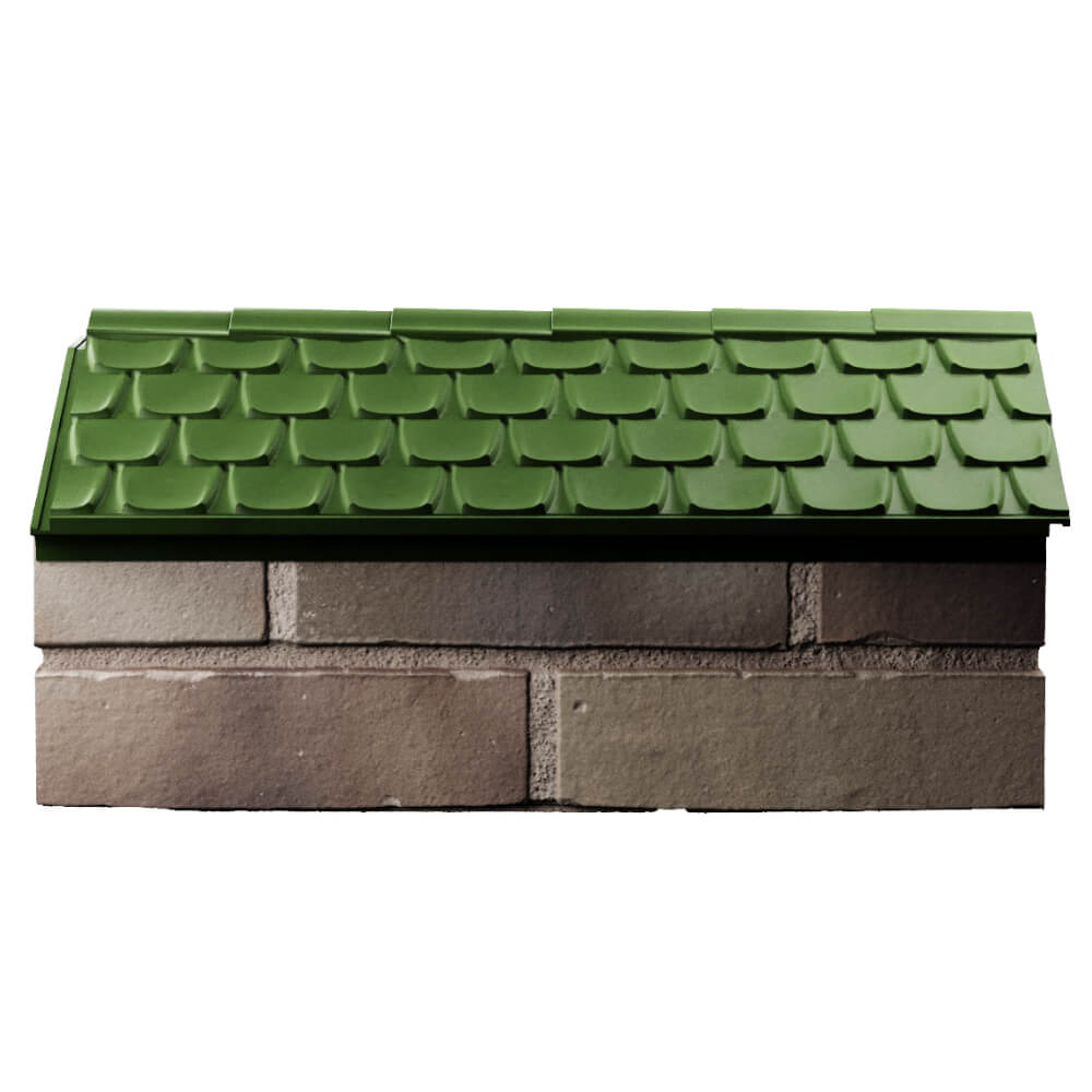 Парапет Zking Эльбрус Зеленый с посадкой на 1 кирпич (255мм) в Петропавловске-Камчатском фото