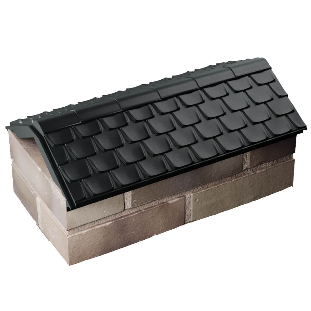 Парапет Zking Эльбрус Черный с посадкой на 1 кирпич (255мм) в Петропавловске-Камчатском фото