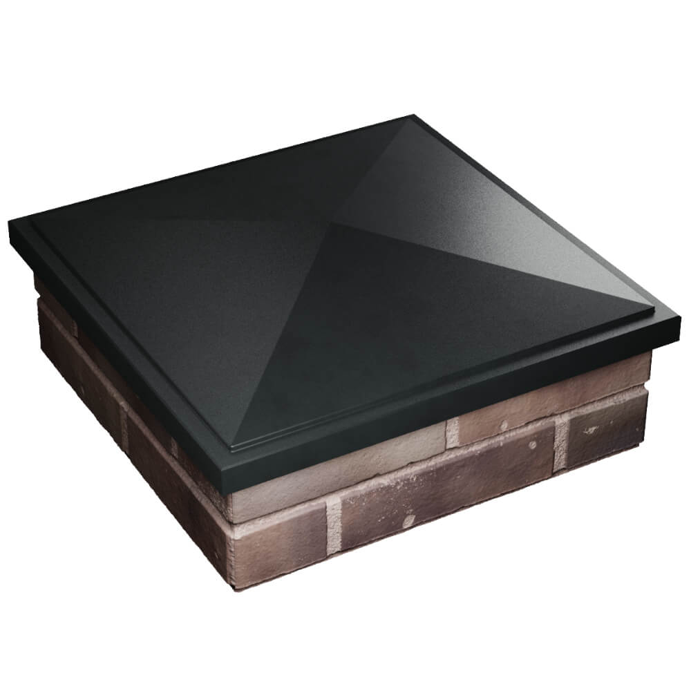 Колпак Zking БонаМоно Черный на столб 2х2 кирпича (515х515, 530х530мм) в Петропавловске-Камчатском фото