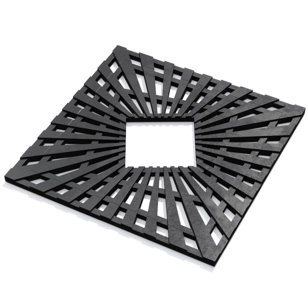 Приствольная решетка для дерева ZKING ATMOSPHERE 1.2х1.2м Черная в Петропавловске-Камчатском фото