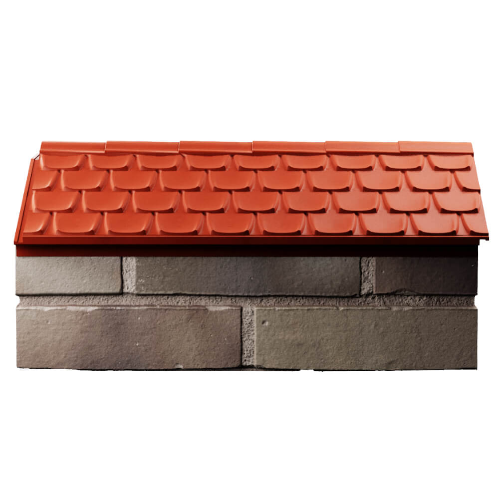 Парапет Zking Эльбрус Красный с посадкой на 1 кирпич (255мм) в Петропавловске-Камчатском фото