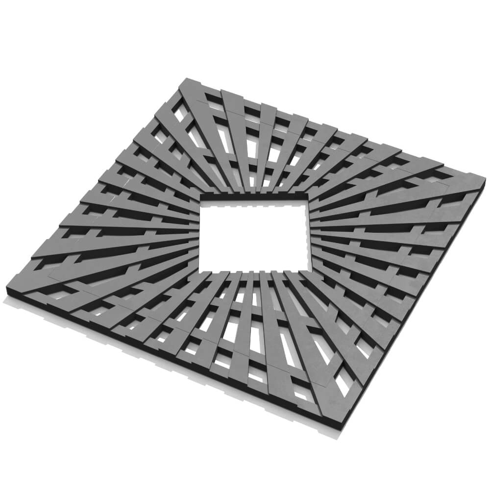 Приствольная решетка для дерева ZKING ATMOSPHERE 1.2х1.2м Серая в Петропавловске-Камчатском фото