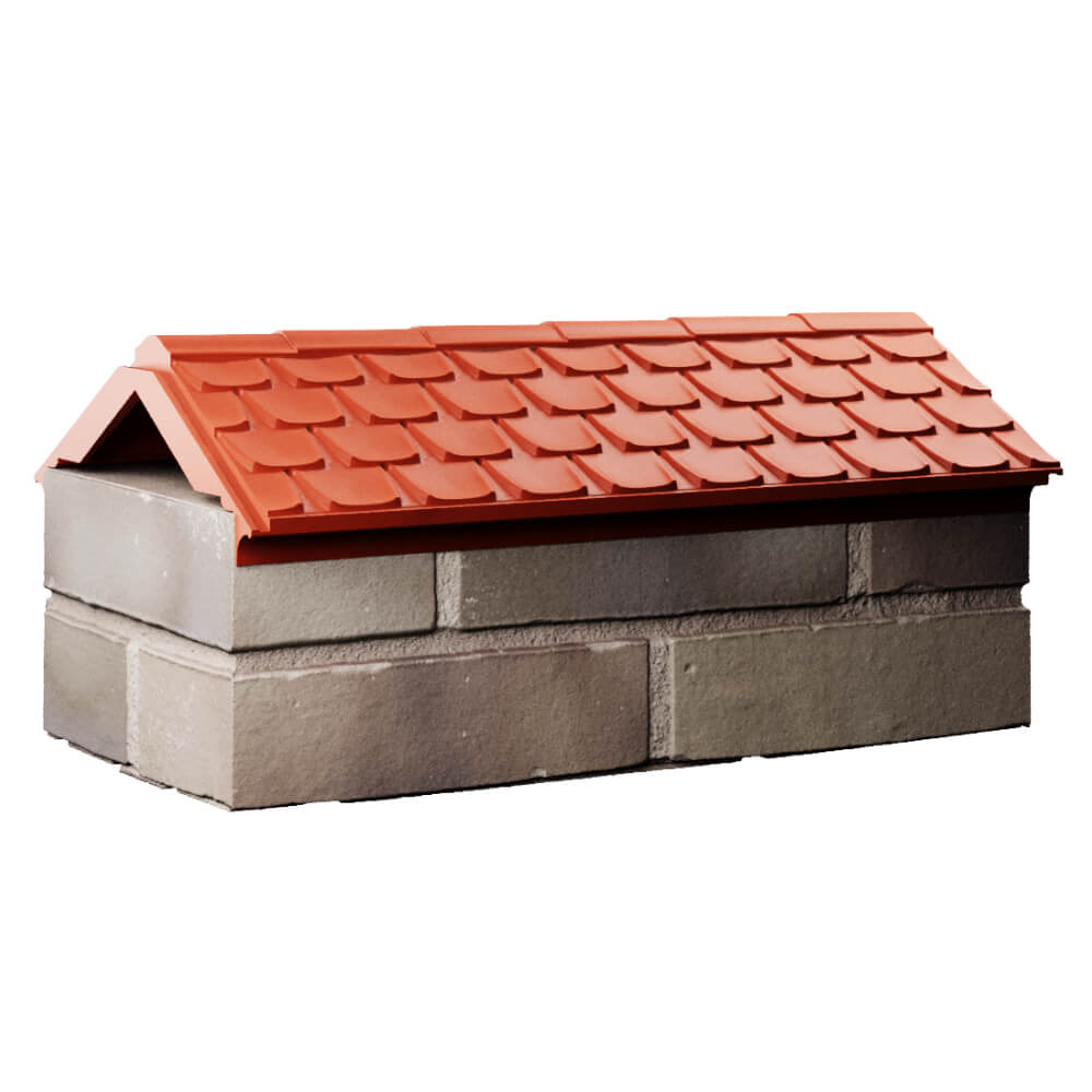 Парапет Zking Эльбрус Красный с посадкой на 1 кирпич (255мм) Петропавловск-Камчатский фото