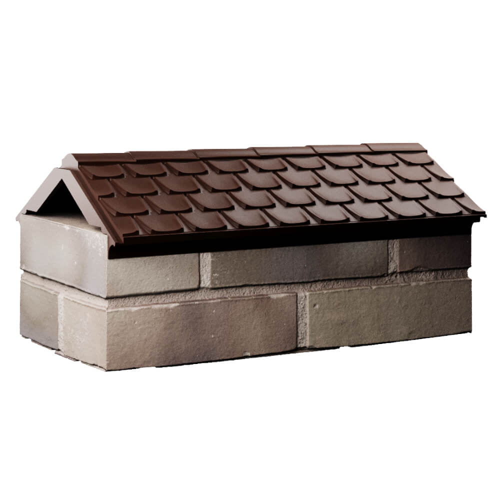 Парапет Zking Эльбрус Коричневый с посадкой на 1 кирпич (255мм) Петропавловск-Камчатский фото