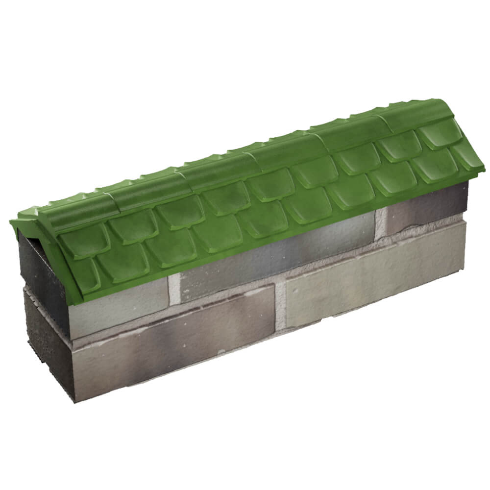 Парапет Zking Эльбрус Зеленый с посадкой на 0.5 кирпича (130мм) в Петропавловске-Камчатском фото